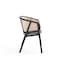 Manhattan Comfort Versailles Armchair in Black and Natural Cane ACCA02-BK - alternate 6
